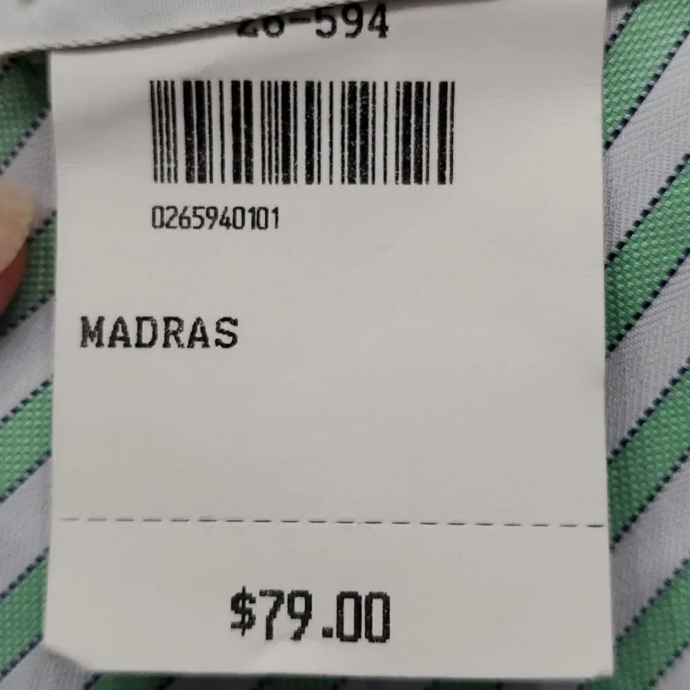 Men's Giorgio g.T.Rhodes Vero Beach NWT Tie,‎ new with tags. Green/white.